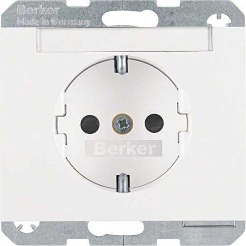 Berker 47387009 Steckdose SCHUKO mit Beschriftungsfeld u. erh.BS K.1 polarweiß, glänzend Mesch Shop Berker 47387009 Steckdose SCHUKO mit Beschriftungsfeld u. erh.BS K.1 polarweiß, glänzend Mesch Shop